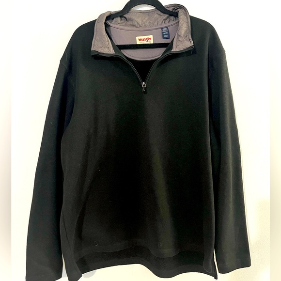 Wrangler Black Quarterzip Men’s‎ Women’s Sweater Size XL - Picture 1 of 4